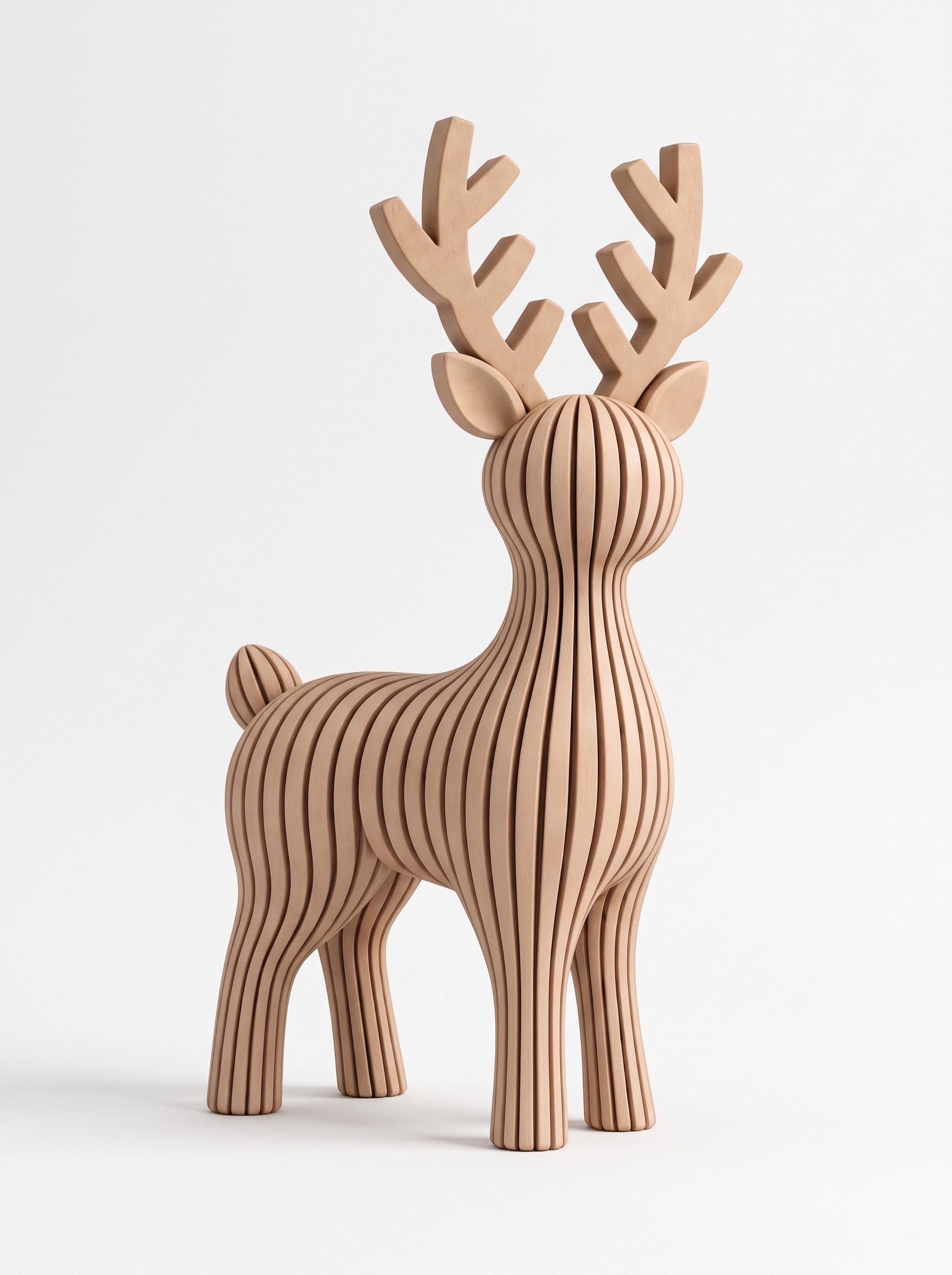 Статуэтка Holiday Deer, 15×8,2×5 см — новогодняя фигурка оленя из безопасного PLA‑пластика — фото 2
