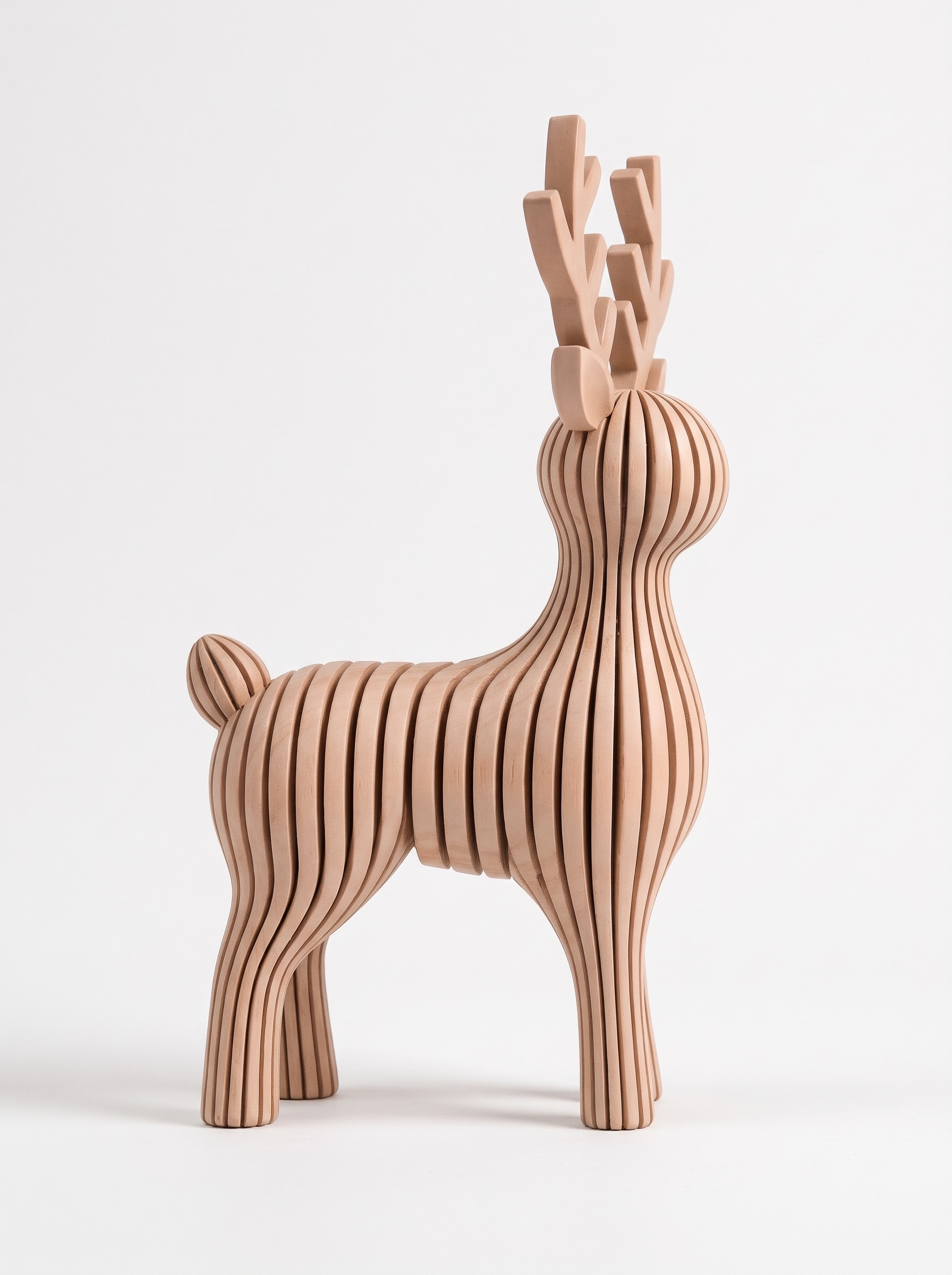 Статуэтка Holiday Deer, 15×8,2×5 см — новогодняя фигурка оленя из безопасного PLA‑пластика — фото 3